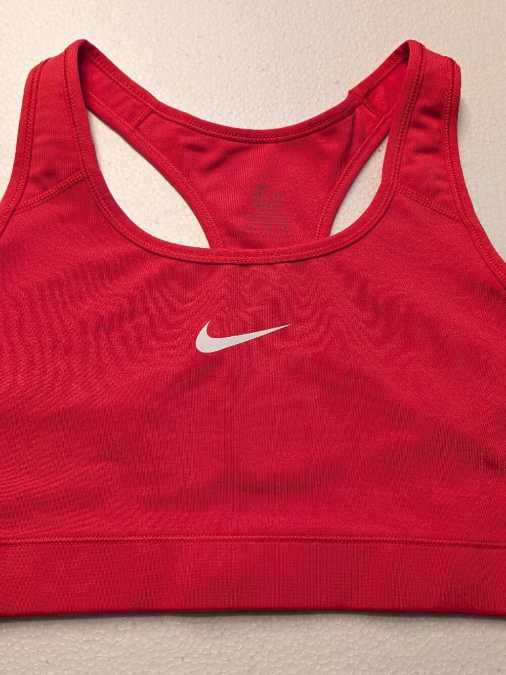 Nike Sports Bra - Dri Fit Size XL - Orange/Red